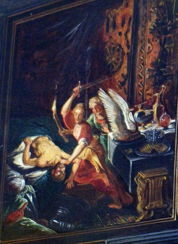 II - Apelle dipinge Campaspe, Mauritshuis, The Hague, The Netherlands, dettaglio 2